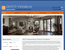 Tablet Screenshot of dottyvidargas.com
